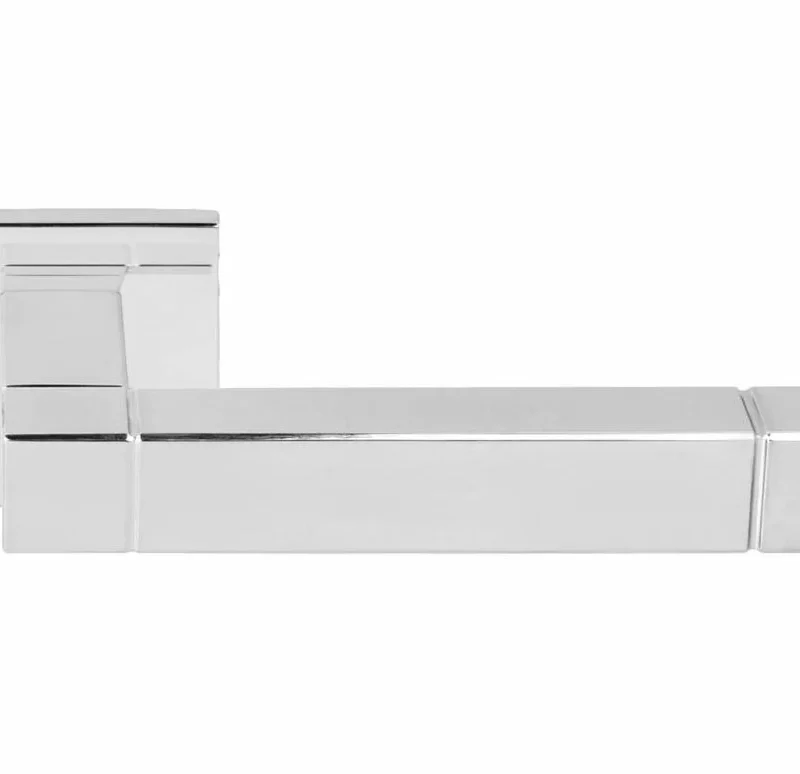 Formani - Deurkruk SQUARE JB100G geveerd op rozet gepolijst rvs