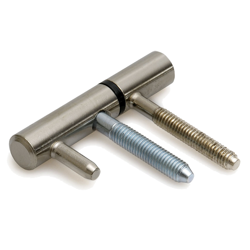 Inboorpaumelle RVS 14 mm - houten kozijn