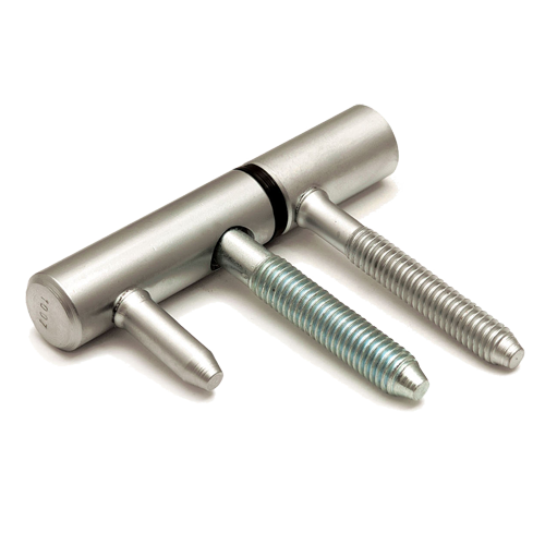Inboorpaumelle satijn 14 mm - houten kozijn