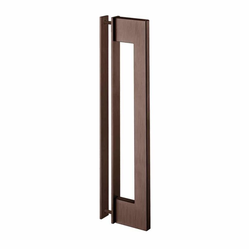 JNF Deurgreep Geometric Slim 320mm brons PVD