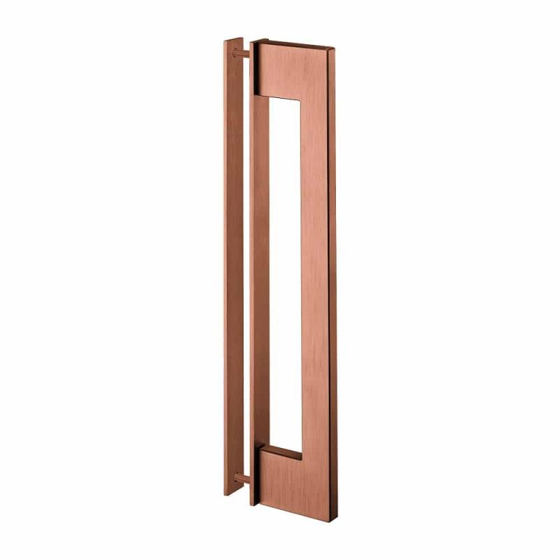JNF Deurgreep Geometric Slim 320mm koper PVD