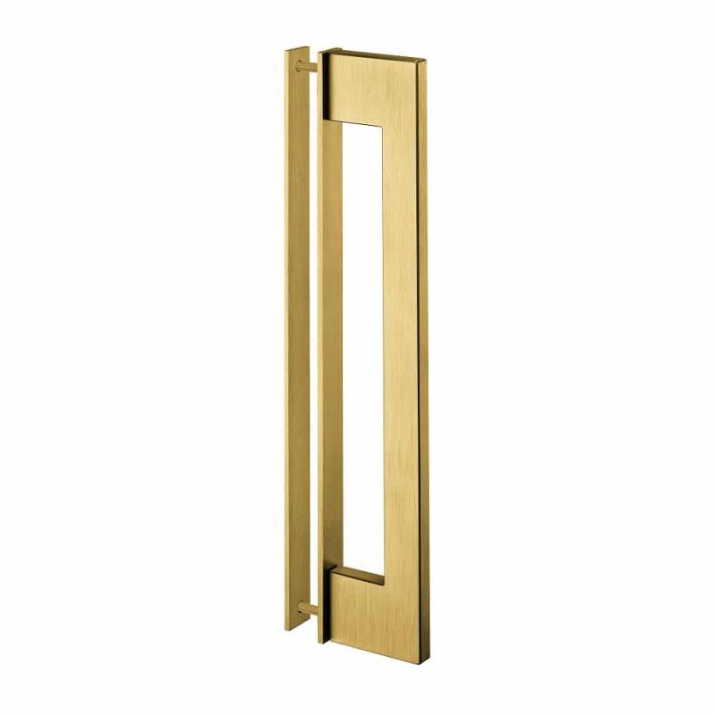 JNF Deurgreep Geometric Slim 320mm messing PVD