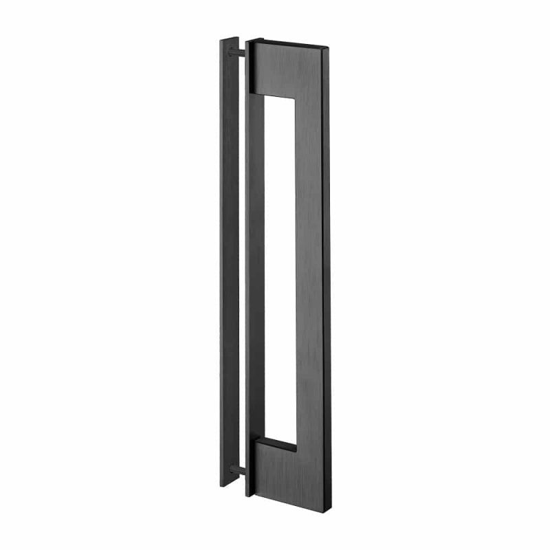 JNF Deurgreep Geometric Slim 320mm zwart PVD