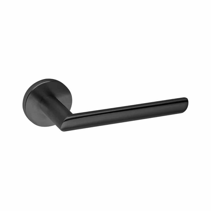 JNF Deurkrukken Tubular Oval zwart PVD