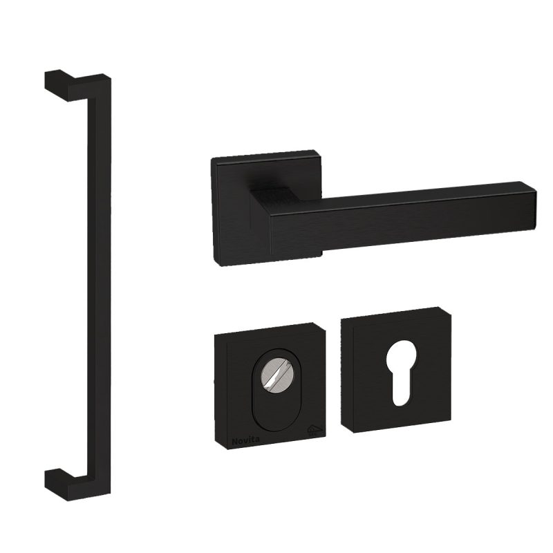 Hardbrass - Denver S 625 voordeurset zwart