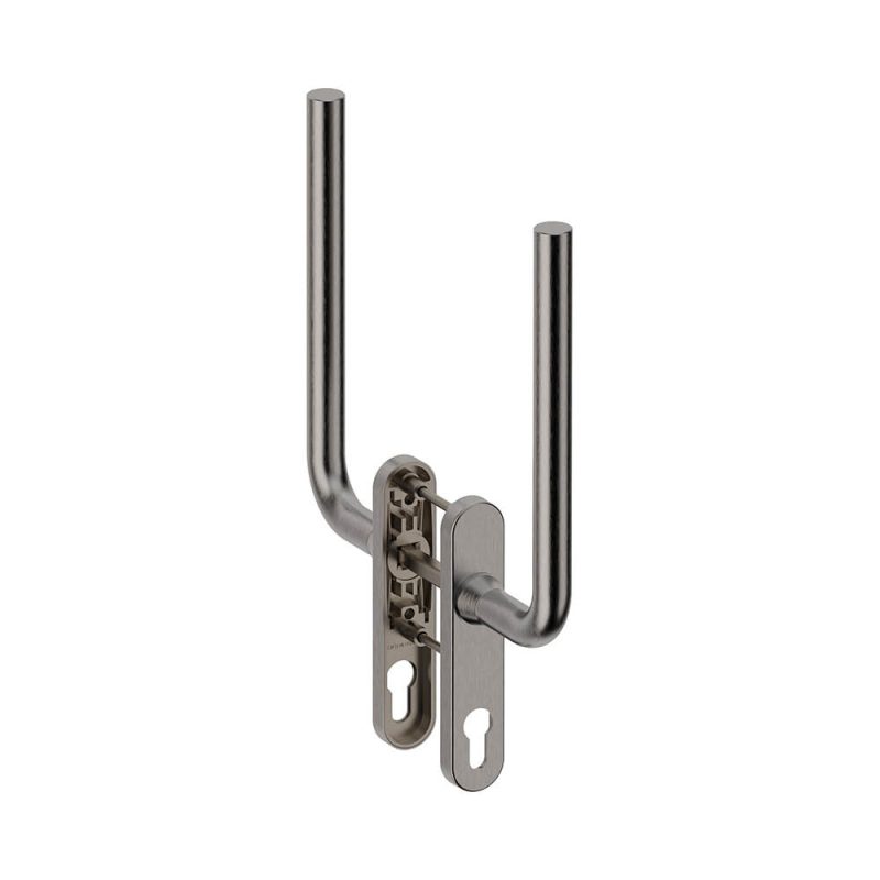 Hardbrass - Hefschuifdeurgreep Oslo dubbel PC69 INOX