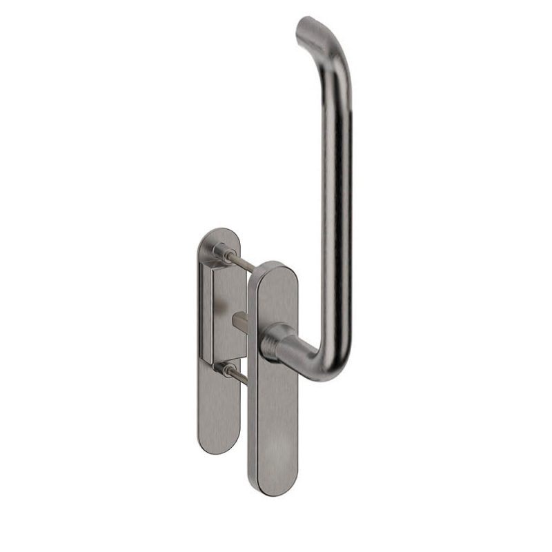 Hardbrass - Hefschuifdeurgreep Stockholm enkel blind INOX