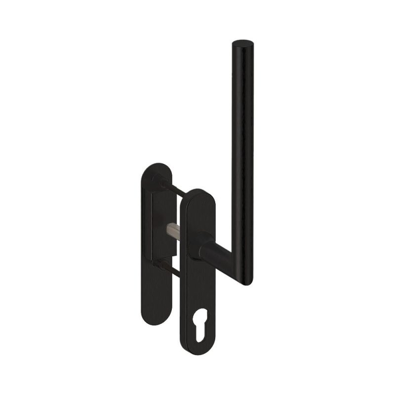 Hardbrass - Hefschuifdeurgreep Toledo enkel PC69 PUURzwart