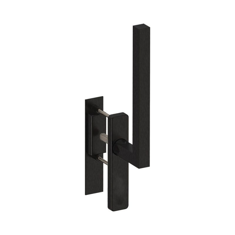 Hardbrass - Hefschuifdeurgreep Geneve enkel blind PUURzwart