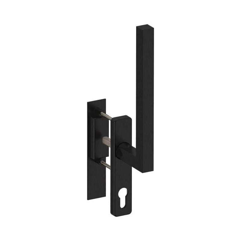 Hardbrass - Hefschuifdeurgreep Geneve enkel PC69 PUURzwart