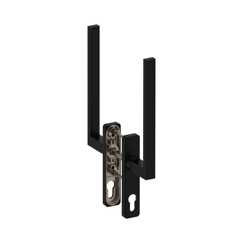 Hardbrass - Hefschuifdeurgreep Phoenix dubbel PC69 PUURzwart