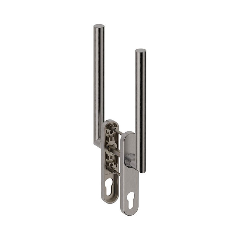 Hardbrass - Hefschuifdeurgreep Toledo B dubbel PC69 INOX