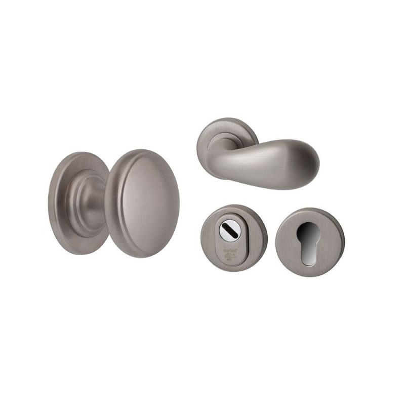 Hardbrass - Pragma/Olympia voordeurset rechts PVD INOX