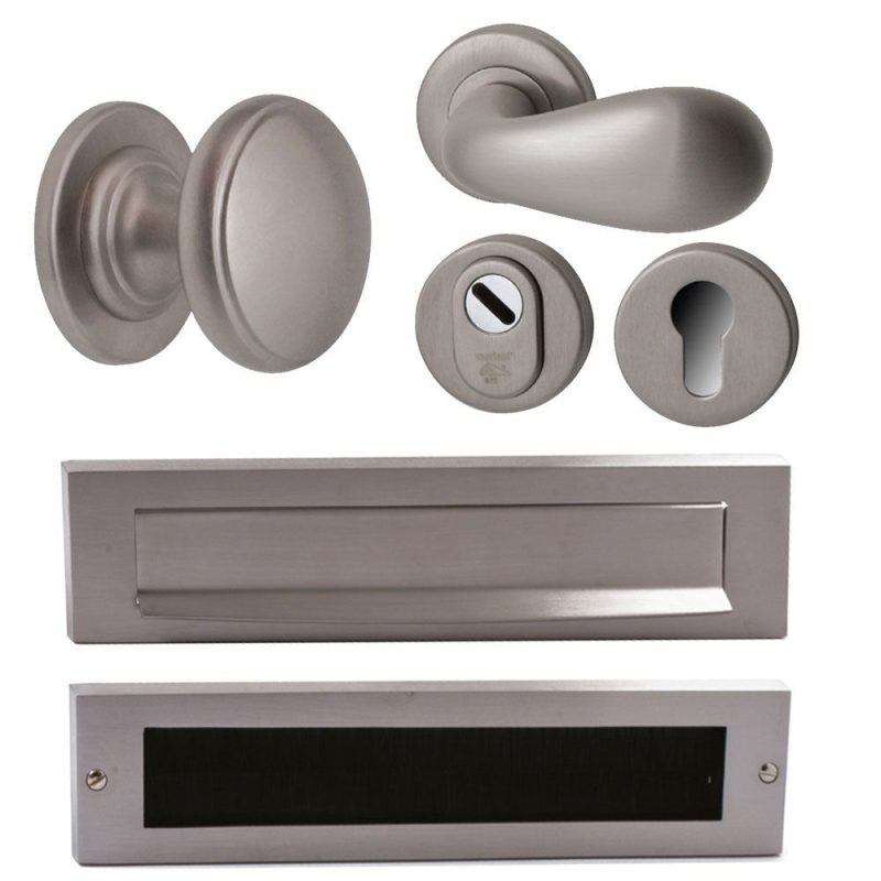 Hardbrass - Pragma/Olympia voordeurset links PVD INOX