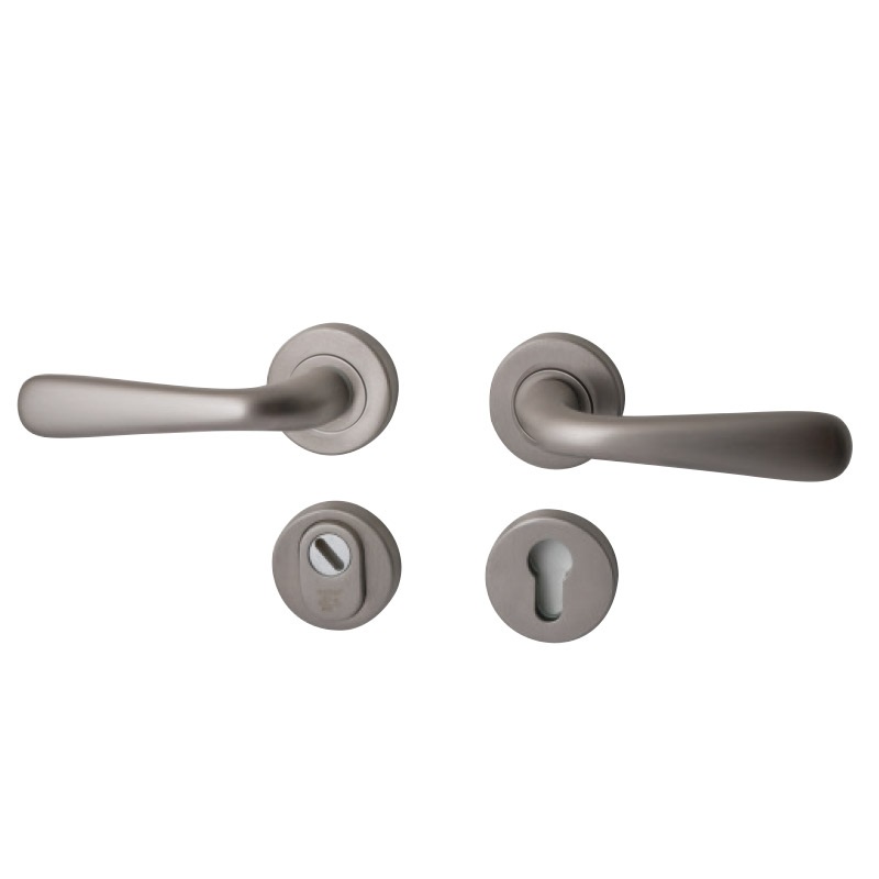 Hardbrass - Silvia achterdeurset PVD INOX