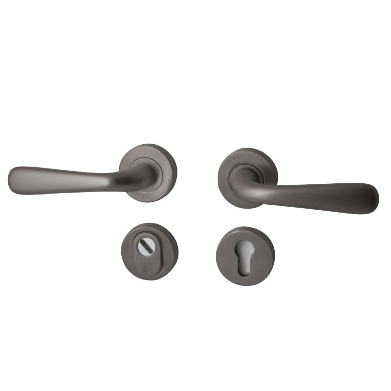 Hardbrass - Silvia achterdeurset PVD Gun Metal