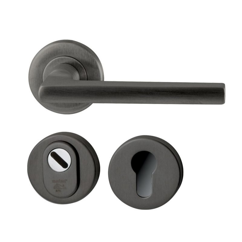 Hardbrass - Sara achterdeurset PVD Gun Metal