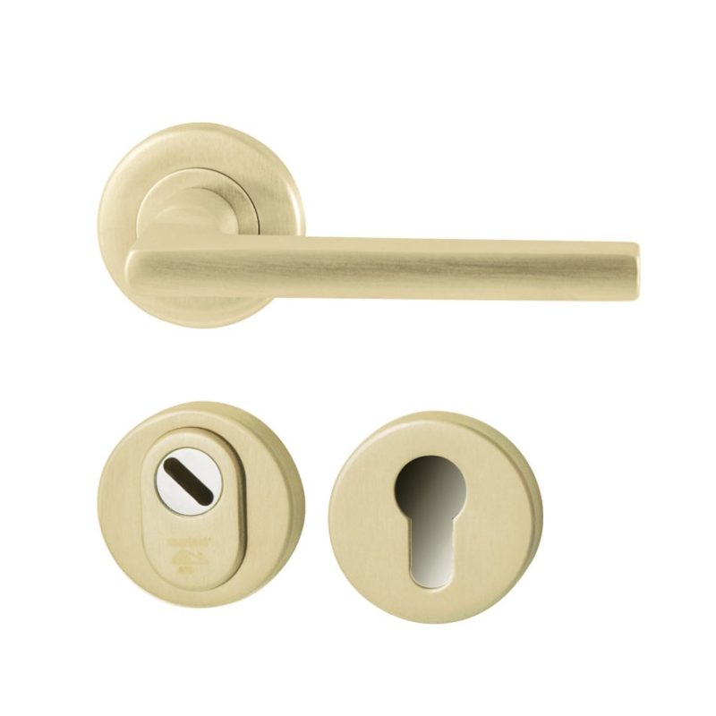 Hardbrass - Sara achterdeurset compleet PVD Champagne