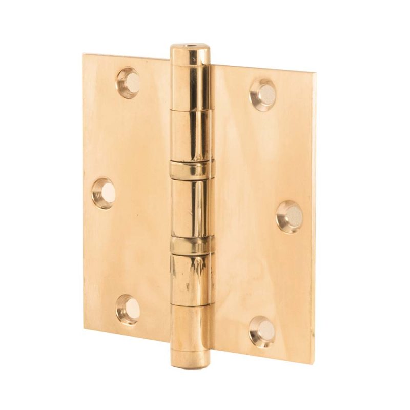 Hardbrass - Kogellagerscharnier 89x89 PVD messing