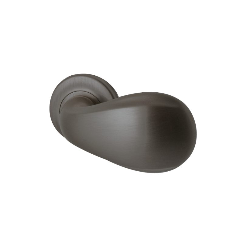 Hardbrass - Knopkruk Golf linkswijzend rond rozet Artax PVD gun metal
