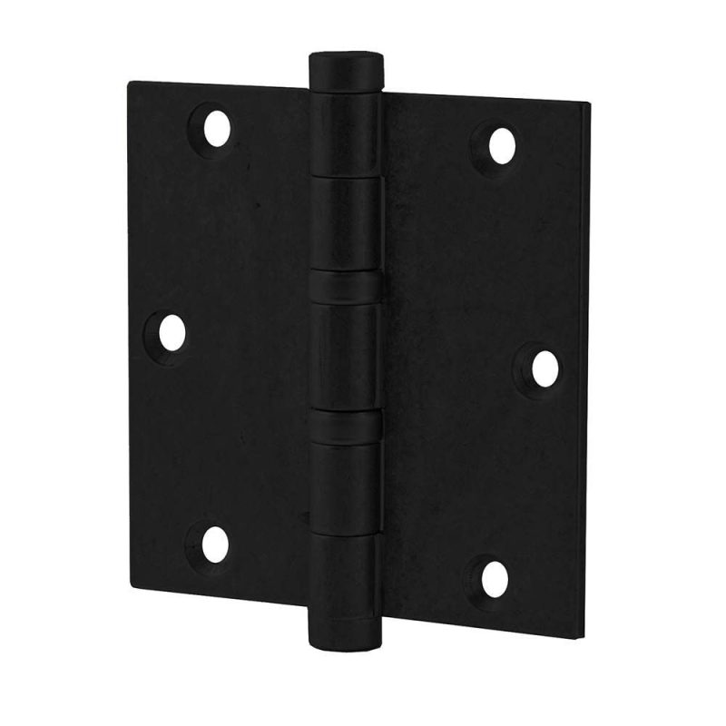 Hardbrass - Kogellagerscharnier 89x89 PUURzwart