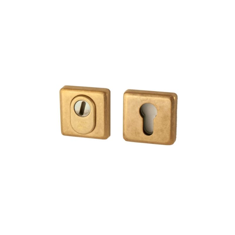 Hardbrass - QBE SKG3 UTB veiligheidsrozetten getrommeld messing