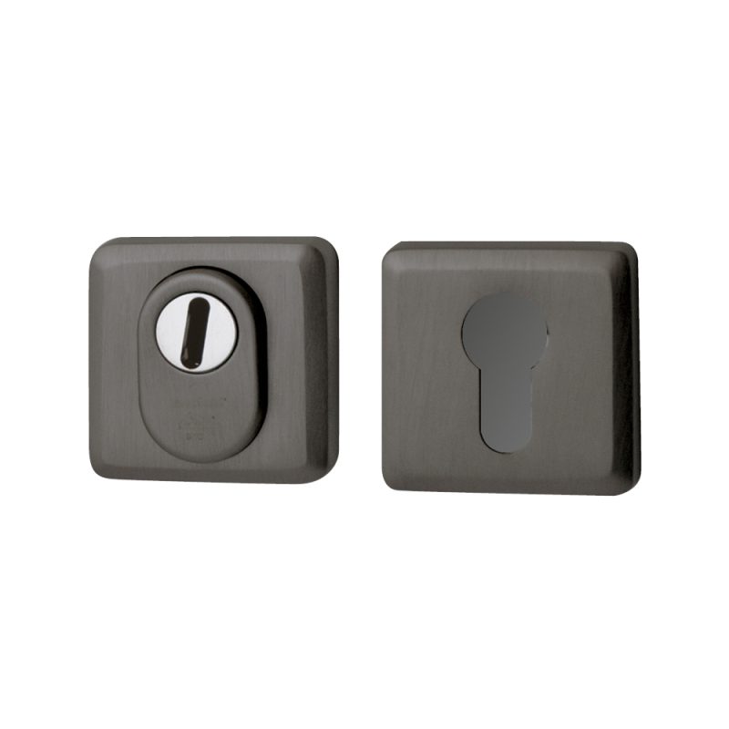 Hardbrass - QBE SKG3 UTB veiligheidsrozetten PVD gun metal