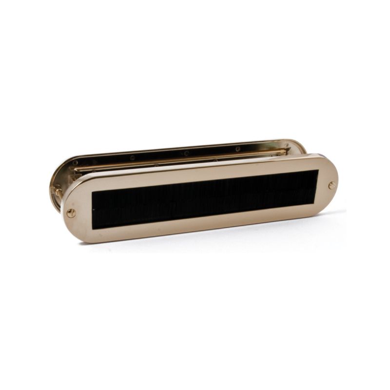 Hardbrass - Tochtborstel Ronald ongelakt messing