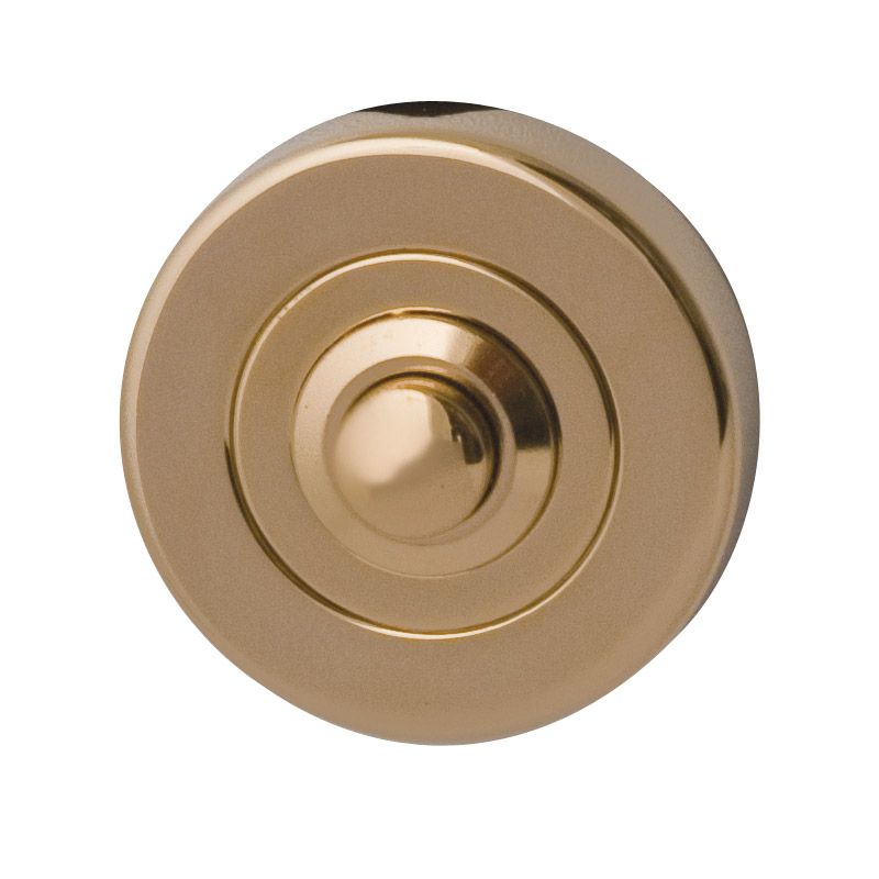 Hardbrass - Deurbel Nika ongelakt messing
