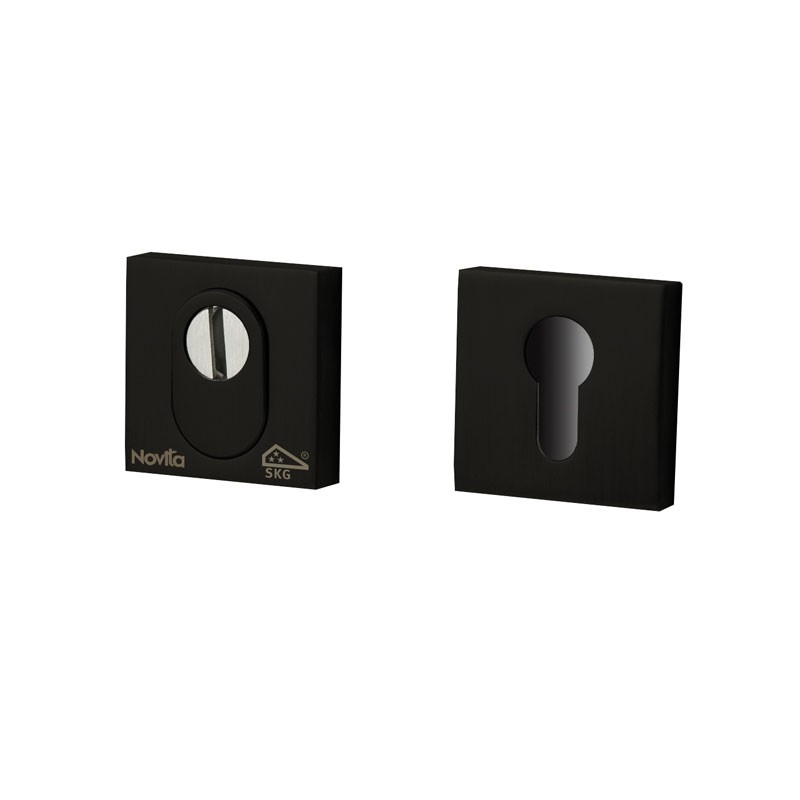Hardbrass - Quadra SKG3 UTB veiligheidsrozetten PUURzwart