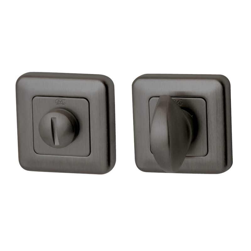Hardbrass - WC-garnituur Qbe 8mm PVD gun metal