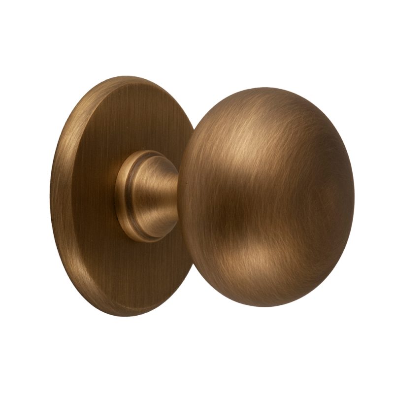 Hardbrass - Voordeurknop Iris 56mm matbrons