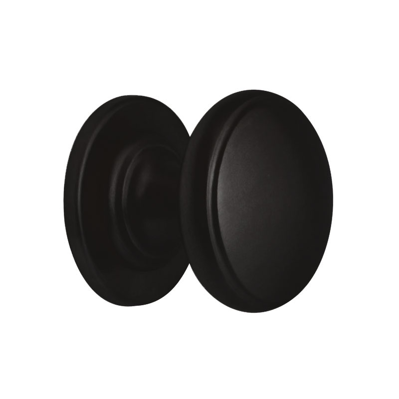 Hardbrass - Voordeurknop Pragma 70mm PUURzwart