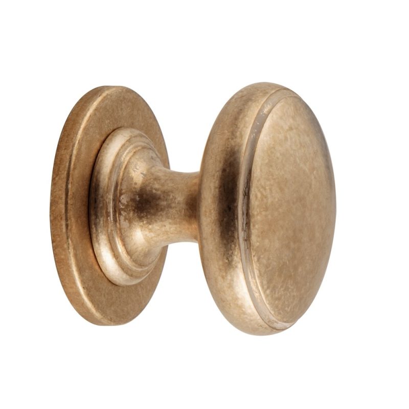 Hardbrass - Voordeurknop Pragma 70mm getrommeld messing
