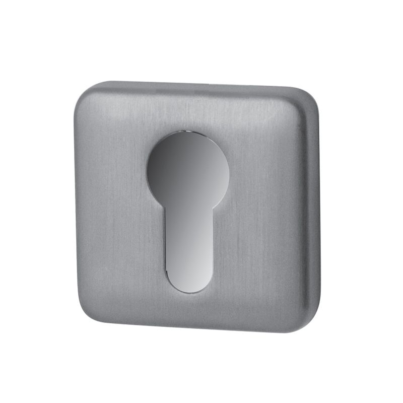 Hardbrass - Cilinderrozet mat chroom