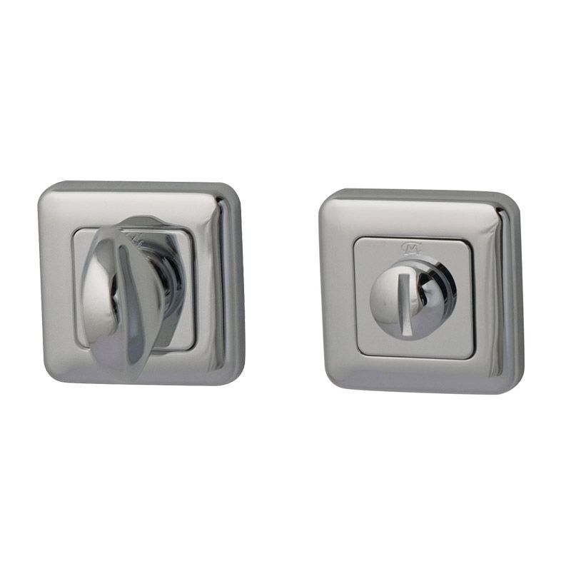 Hardbrass - WC-garnituur Qbe 8mm chroom