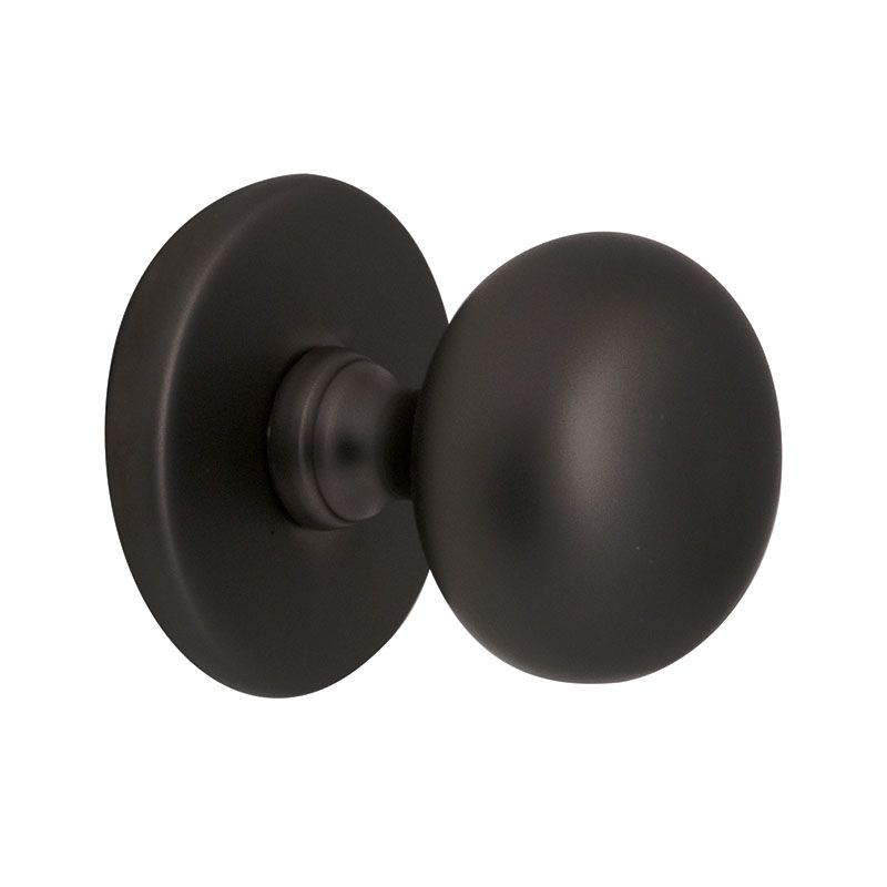 Hardbrass - Voordeurknop Iris 72mm PUURzwart