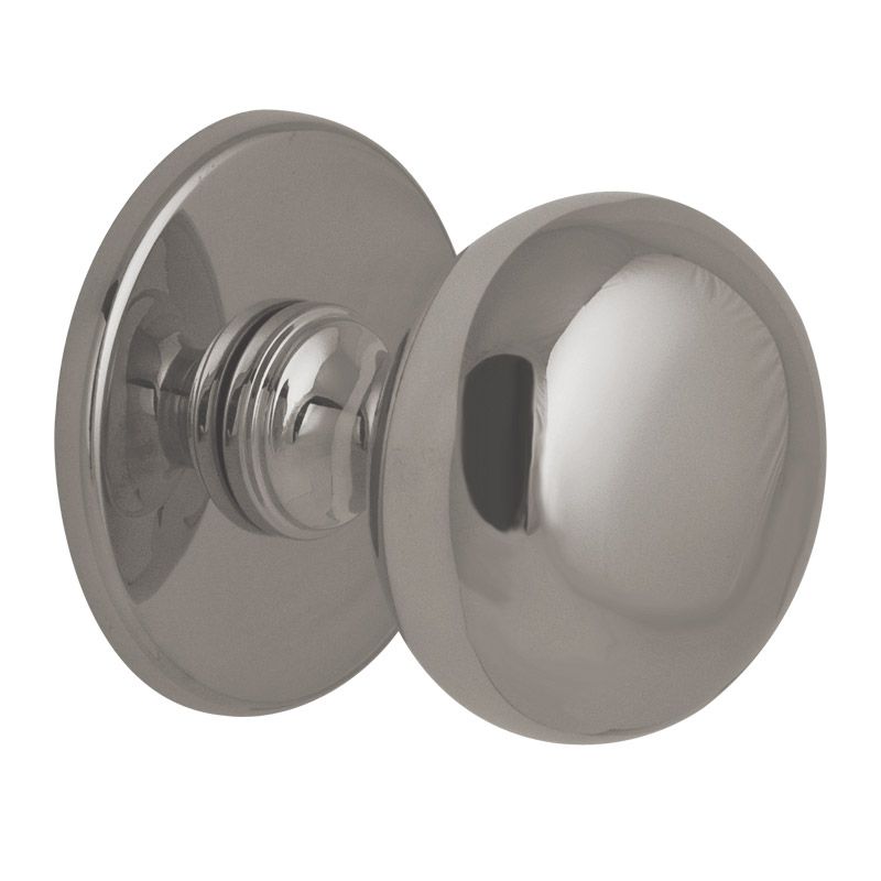 Hardbrass - Voordeurknop Iris 72mm PVD glans nikkel