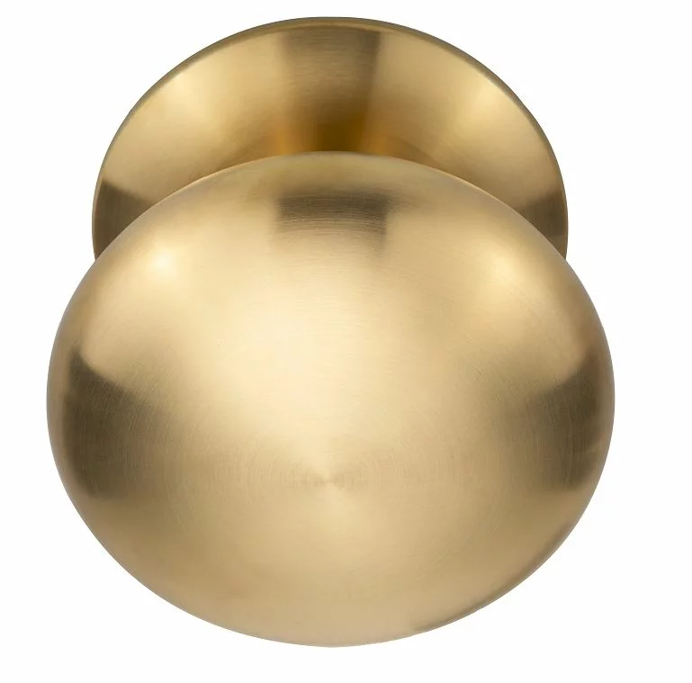 Formani - Voordeurknop BASICS LB65V Vast op rozet PVD mat goud