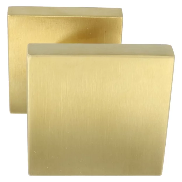 Formani - Voordeurknop BASICS BSQ60V vast op rozet PVD mat goud