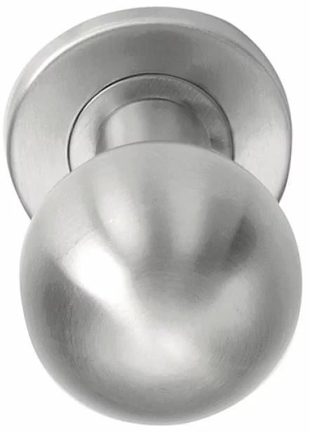Formani - Voordeurknop BASICS LB501D Draaibaar op rozet mat rvs