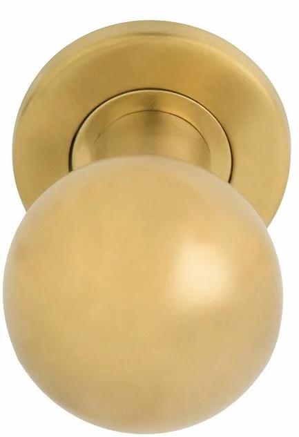 Formani - Voordeurknop BASICS LB501V Vast op rozet PVD mat goud