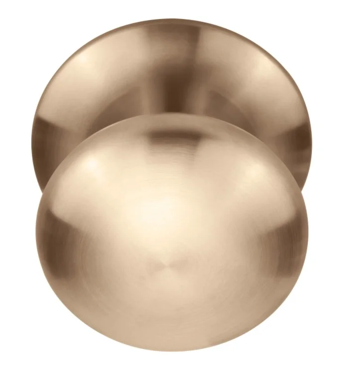 Formani - Voordeurknop BASICS LB80V vast met rozet PVD licht brons