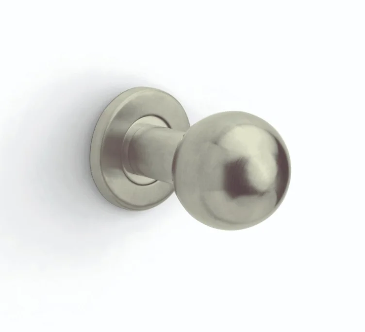 Formani - Voordeurknop BASICS LB501V vast op rozet PVD champagne