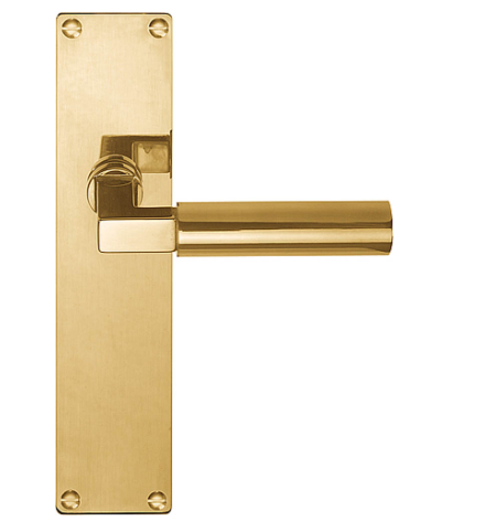 Formani - Deurkruk TIMELESS 1930MPSFC op schild blind messing ongelakt