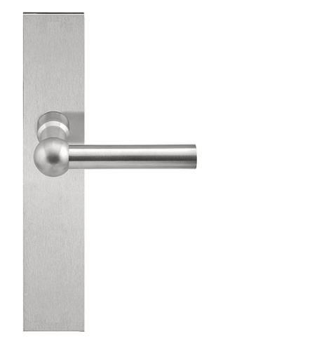 Formani - Deurkruk FERROVIA FVL125P236SFC ongeveerd op schild blind mat rvs