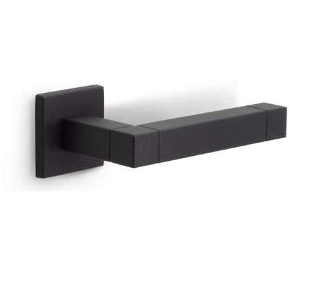 Formani - Deurkruk SQUARE JB100G geveerd op rozet mat zwart