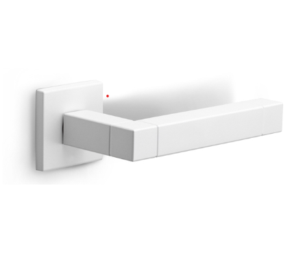 Formani - Deurkruk SQUARE JB100G geveerd op rozet mat wit