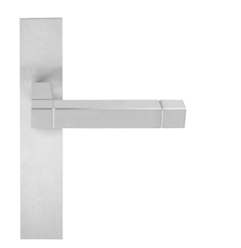 Formani - Deurkruk SQUARE JB100P236SFC ongeveerd op schild blind mat rvs