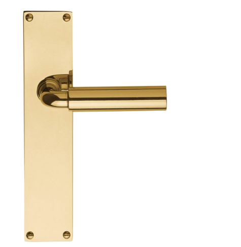 Formani - Deurkruk TIMELESS 1923MPSFC ongeveerd op schild blind ongelakt messing